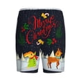 thumbnail image 5 of Naloa Merry Christmas Elk Men's Short Pajama Pants, Lounge Comfort Shorts with Elasticized Waistband and Side Pockets - XX-Large, 5 of 9