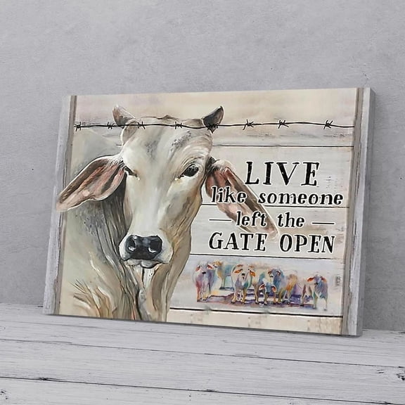 Kna Prints - Brahman Cattle Poster, Prints Wall Art Print For Home Decor, Living Room, Bedroom, Office, UNFRAMED-8x12