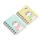 thumbnail image 2 of 4pcs Mini Cartoon Mini Notebook Diary Book Portable Notepad Pocket Travel Journal Notebook (Pink + Yellow + Green + Purple), 2 of 4