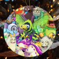 thumbnail image 5 of My Singing Monsters Circular Ceramic Pendants Christmas Tree Decorations Hanging Ornaments Xmas Round Ornaments 2 Pcs, 5 of 8