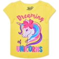 thumbnail image 6 of Jojo Siwa Girls 4 Pack Character Short Sleeve Tees, Toddler, 6 of 9