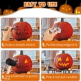 thumbnail image 4 of Kit de Sculpture Citrouille d'Halloween Moule à Biscuits en Acier Inoxydable Outils de Sculpture Bricolage, 4 of 6