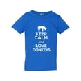thumbnail image 1 of Keep Calm And Love Donkey Horse Wild Ass Animal Lover Toddler Kids T-Shirt Tee, 1 of 2