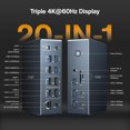 thumbnail image 2 of Docking Station IVANKY FusionDock Pro 20 en 1 180W 4K x3, 2 of 9