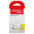 thumbnail image 2 of Playtex Baby Naturalatch Nipple 2pk-slow, 2 of 5