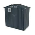 thumbnail image 7 of 6X4Ft Metal Outdoor Storage Shed with Lockable Door, Waterproof Tool Shed for Garden & Backyard, 7 of 7
