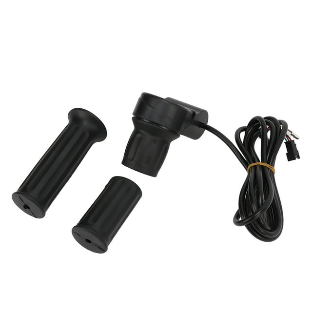 Electric Bicycle Split Handle, Universal Plastic Electric Bicycle Half Turn Throttle Grip DC 0.8V-4.2V 5 Core Wires For Electric Vehicles For Electric Scooter