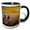 Black/White, variant on 3drose, Mexico, Baja, Sea of Cortez. Sea Kayaker - Sa13 Glu0023 - Gary Luhm, 15oz Mug
