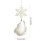 thumbnail image 3 of mfyjkho Adorno de copo de nieve blanco de plástico para árbol de Navidad, decoración navideña, colgante de plumas para árbol festivo, chimenea o decoración interior. Tamaño: 11 x 4 x 2 cm. 1 unidad., 3 of 6