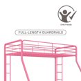thumbnail image 3 of DHP Dusty Metal Bunk Bed, Pink, 3 of 6