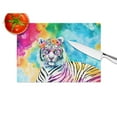 thumbnail image 4 of Hippie Animal White Tiger Glass Cutting Board 12 in x 15 in, 4 of 5