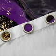 thumbnail image 4 of jejeloiu Purple Gold Black Black Out Curtains,Marble Fulid Art Curtains Pack of 2 (42x63 Each),Modern Aesthetic Art Bedroom Curtains For Adults,Ltra Soft Home Decor, 4 of 6