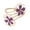 Purple, variant on Elegant Irregular Motifs Flower Arm Cuff Jewelry Sturdy Zinc Alloy Craftsmanship Feminine Style Comfortable Wear Daily Use