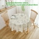 thumbnail image 4 of Mantel Redondo Estampado Beige 150cm Para Mesa Circular, Mesa De Comedor, Salón, Picnic, 4 of 5