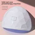 thumbnail image 2 of 54W Portable Nail Care Lamp High Power Machine with Digital Display for Fingernails and Toenails White, 2 of 4