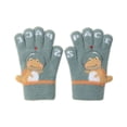 thumbnail image 2 of Wancir Kids Winter Gloves for Boys Girls, Children Warm Wool Lined Gloves Toddler Thermal Knitted Mittens, 2 of 3