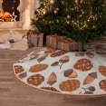 thumbnail image 5 of KLL Christmas Tree Skirt,Party Decorations Farmhouse for Christmas Decorations Holiday Party 30" -Pinecone Autumn Pattern, 5 of 6
