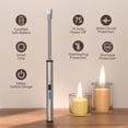 thumbnail image 2 of Electric Candle Lighter, Safety Rechargeable Candle Lighters with No Butane Fuel(Silver), 2 of 6