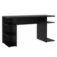 thumbnail image 4 of Madesa 2-Piece Desk and Ladder Shelf Set: 53" Gaming Desk with Cable Management + 24" 5-Tier Ladder Shelf for Storage, Office, Gaming and Study – Black, 4 of 9