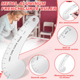thumbnail image 4 of Vary Form Curve Ruler 12Inch Solid Metal French Hip for Measuring Sewing Design Making, 4 of 7