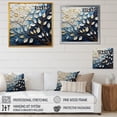 thumbnail image 4 of Designart "Wintertime Charm Of Leaves And Flowers II" Leaves Floater Framed Canvas Wall Art, 4 of 5