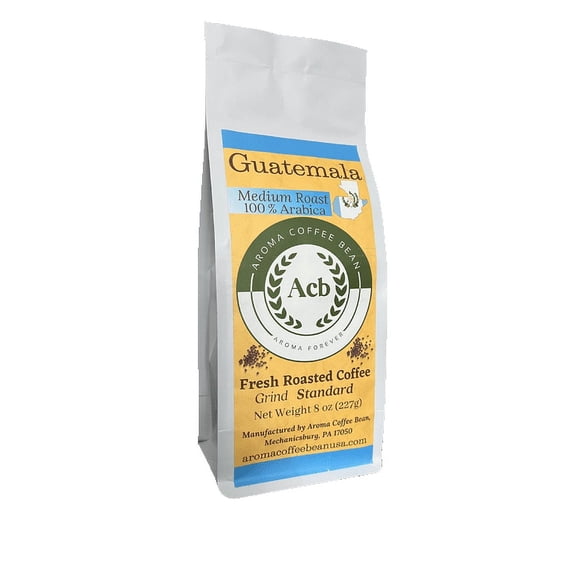 Aroma Coffee Bean Guatemala Coffee Medium Roast Ground Coffee 8 oz