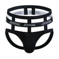 thumbnail image 2 of JOCKMAIL 2PCS/Pack Mens Breathable Jockstrap Mens Thong Jock Strap Male Underwear Low Rise Seamless Thongs, 2 of 12