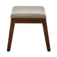 thumbnail image 5 of Convenience Concepts Designs4Comfort Natalie Accent Ottoman Stool, Sandy Beige Fabric/Espresso, 5 of 7