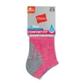 thumbnail image 3 of Hanes Comfort Fit Women's No-Show Socks, 6-Pairs Assorted Heather 5-9, 3 of 6