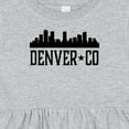 thumbnail image 4 of Inktastic Denver Colorado City Skyline Girls Baby Dress, 4 of 5