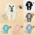 thumbnail image 7 of GYRATEDREAM 0-24M Baby Boy Girl Knitted Romper Outfits Infant Sweater Long Sleeve Jumpsuit Overalls One-piece Bodysuit Outerwear, 7 of 7