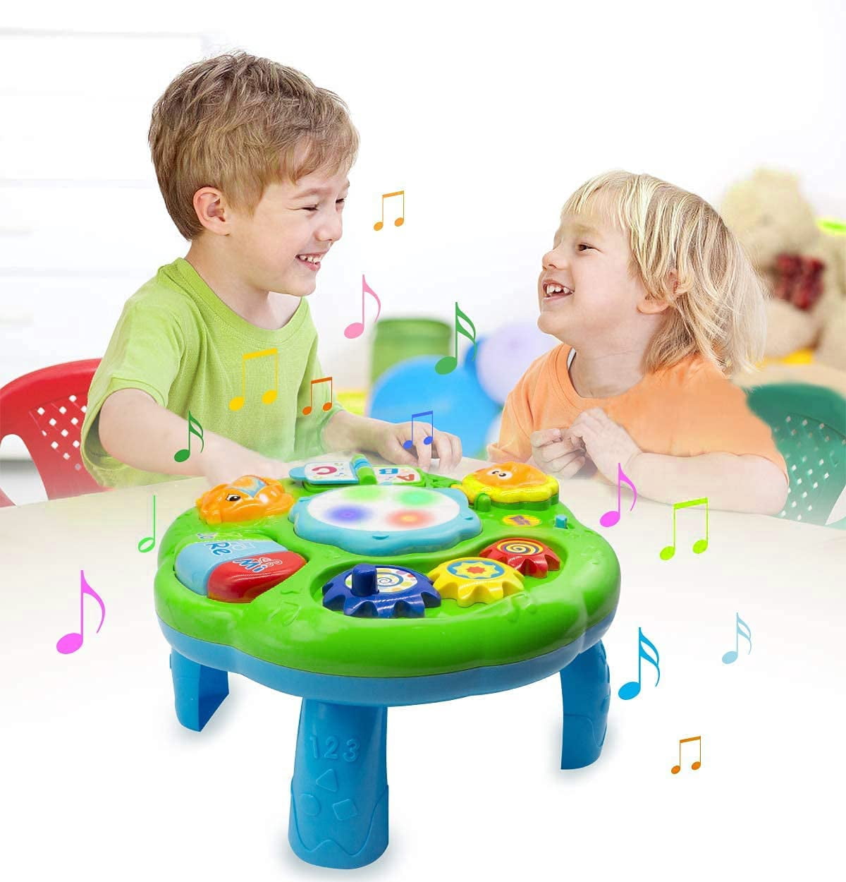 Baby Toys 6-12 Months, Baby Activity Table Center, Musical Toys for Infant Toddler 0 3 6 9 12 18 Months, Boy Girl Toys for 1 2 3 Year Old