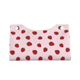 thumbnail image 2 of Fuzoiu Strawberry Print Tissue Box Cover, PU Leather Tissue Holder,Decorative Facial Paper Organizer for Bathroom Living Room Bedroom Countertop Office Desk Car Home, 2 of 7