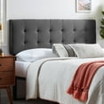 thumbnail image 6 of Rest Haven Charleston Upholstered Headboard with 4 USB Ports, Full, Charcoal, 6 of 10
