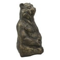 thumbnail image 4 of Aluminum Whimsical Meditating Yoga Buddha Tao Bear Garden Statue Rustic Decor, 4 of 4