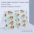 thumbnail image 4 of 2 Gang Light Switch Cover Plate Cute Chick with Egg Wall Plate Decorate Electrical Outlet Cover Plates 4.56”x4.48”, 4 of 8
