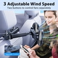 thumbnail image 4 of Ventilador de coche Nauttxon para niños con brazo largo retráctil para asientos traseros, 4 of 6