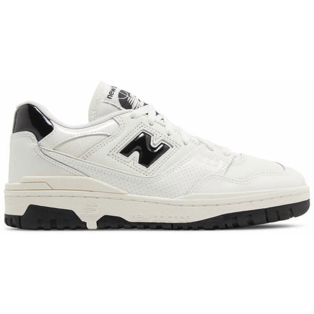 Size 8.5 - New Balance 550 Patent Leather Pack - Sea Salt Black