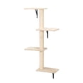 thumbnail image 4 of Demi Bonn Cat Wall Shelves and Perches Set for 5, Cat Tower for Adult Cats Mounted Cat Tree House for Large, Indoor Cat Sleeping Playing Lounging Climbing Furniture, Beige, 4 of 10
