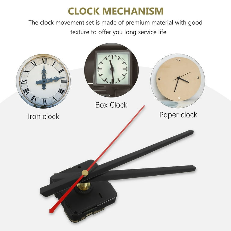 Mute Clock Hands Replaceable Parts DIY Mechanism Wall Electronic