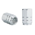 thumbnail image 7 of 4PC Aluminum Tire Valve Stem Caps, Universal Anti-Theft Car Wheel Tire Air Valve Covers, Black, 7 of 7