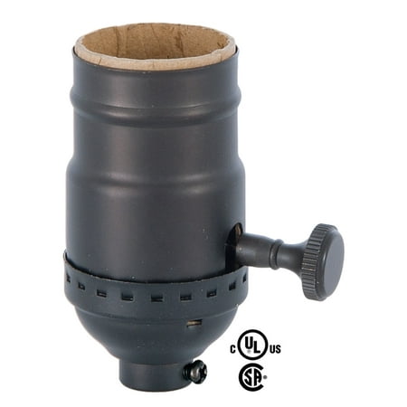 - B&P Lamp Solid Brass On/Off Turn Knob Early Electric Industrial Style Lamp Sockets YOUR CHOICE OF FINISH