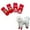 e-Pink2, variant on Pet's Clothes Christmas Dog Socks Pet Clothes Non Slip Scratch Puppy Booties With 3D Toys For Small Medium Dogs Indoor Outdoor Use