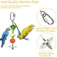 thumbnail image 5 of Bird Food Holder for Cage Feeder Parakeets/Parrots Stainless Steel Skewer Vegetable Fruit Stick (2PCS), 5 of 7