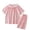 Pink, variant on Outfits for Girls Girls Summer Pajama Set Plaid Crew Neck Short Sleeve Cloud Style Top with Shorts Cute Two Piece Comfy Sleepwear Pink 3 Years-4 Years