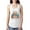 White, variant on Proud Cat Daddy Cat Lover Ladies Racerback Tank Top, Heather Grey, Medium