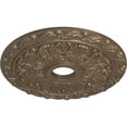 thumbnail image 3 of Ekena Millwork 19 7/8"OD x 3 5/8"ID x 1 1/4"P Spring Leaf Ceiling Medallion (Fits Canopies up to 5 5/8"), Hand-Painted Warm Silver, 3 of 6