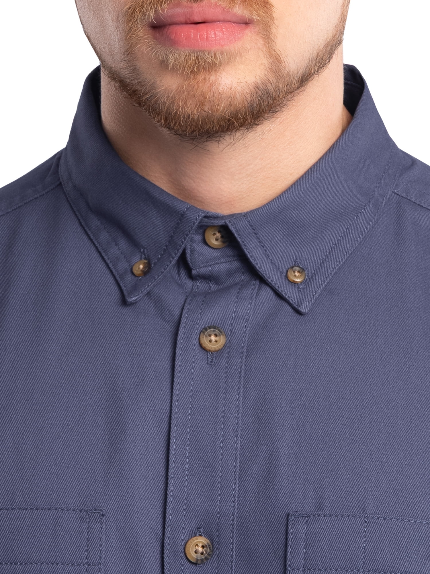 Wrangler Workwear Men’s Short Sleeve Durable Twill Pen Pocket Work Shirt, size S-3XL