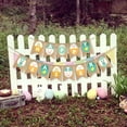thumbnail image 4 of BHappy, arpillera de Pascua para pancarta, estampado de huevos de conejo, banderines, guirnaldas de bandera, utilería para fotos, decoración Diy para fiesta de vacaciones Vintage esquí esquí Gafas de esquí, 4 of 5