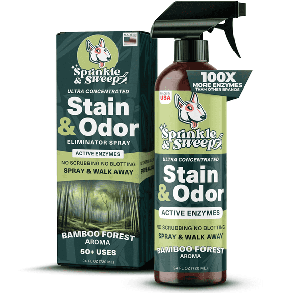 Pet Stain & Odor Eliminator Spray for Carpet, Cleaning Soft and Hard Surfaces